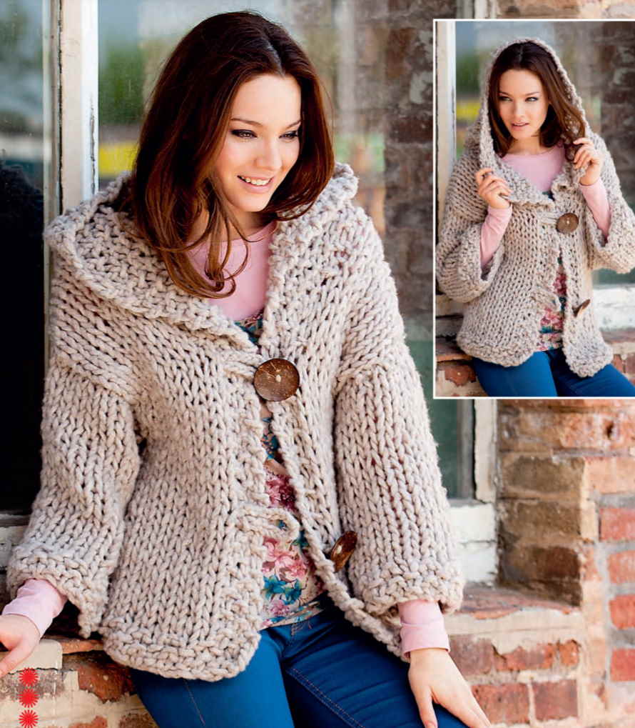 8 Ladies Chunky Cardigan Knitting Patterns Free - Knitting Bee