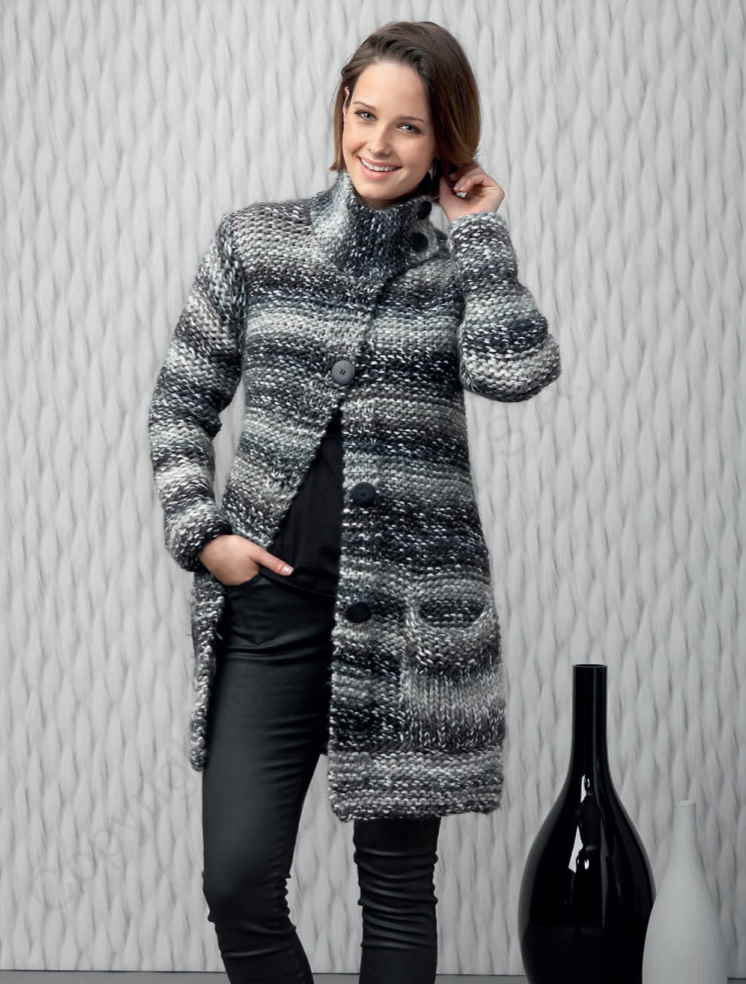 Easy Chunky Cardigan Knitting Pattern