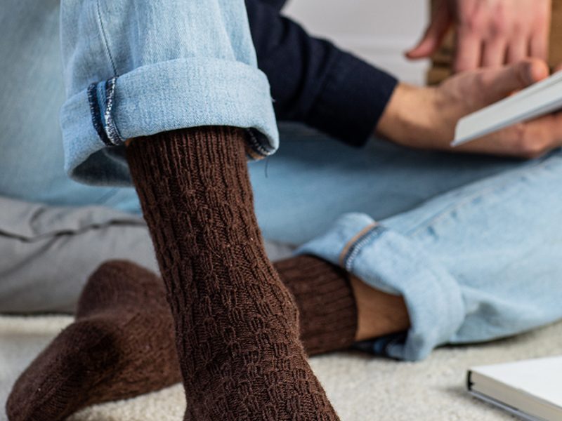 Free Knitting Pattern for Men’s Socks