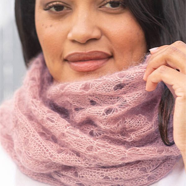 Free Knitting Pattern for a Delicate Lace Scarf