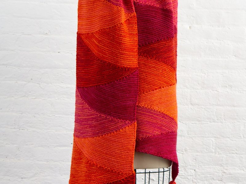 Free Knitting Pattern for a Zing-Zing Wrap