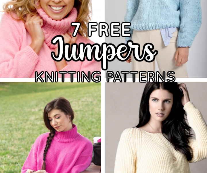 7 Free Knitting Patterns for Women’s Jumpers to Download!