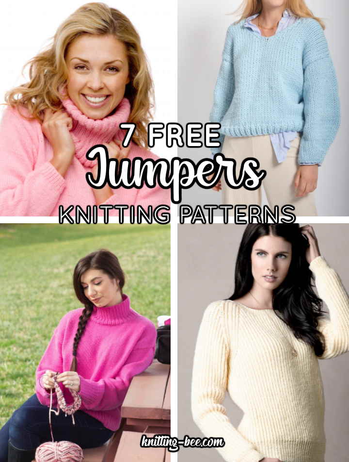 7 Free Knitting Patterns for Women's Jumpers to Download