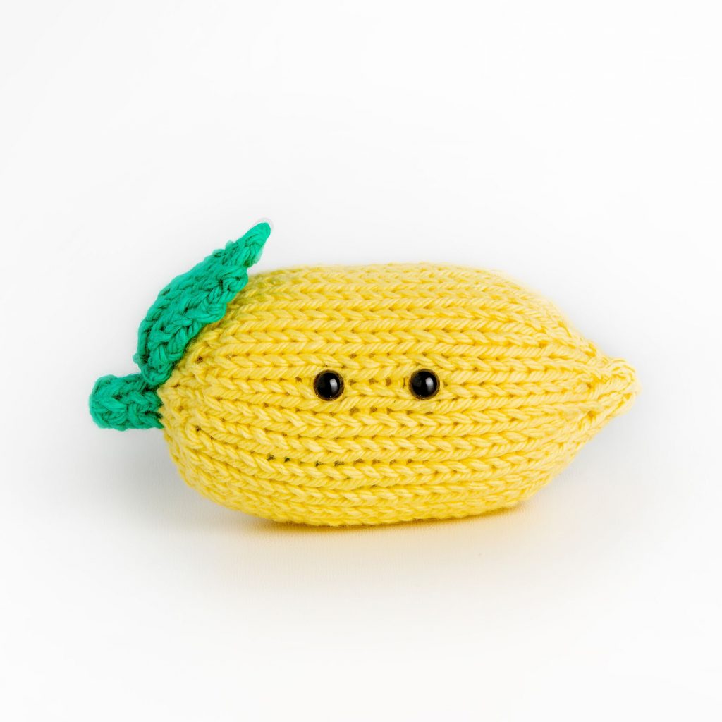 Free Knitting Pattern for a Lemon Squeeze Ball