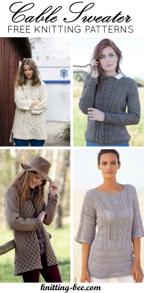 Free Cable Sweater Knitting Patterns