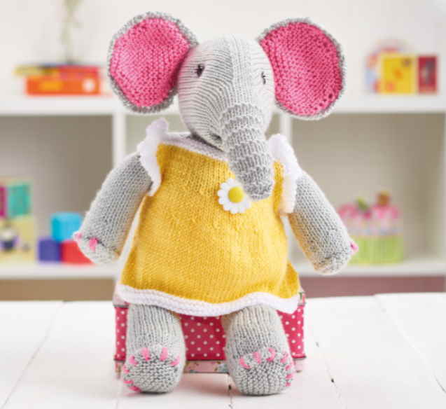 Free Knitting Pattern for Ella the Elephant