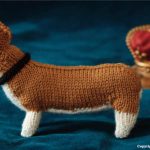 Free Knitting Pattern for a Corgi Dog
