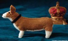 Free Knitting Pattern for a Corgi Dog