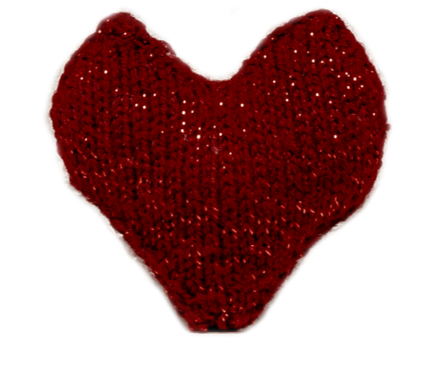 Free Knitting Pattern for a Love Heart