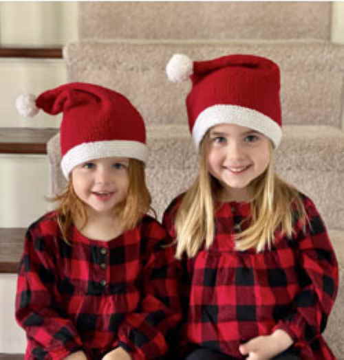 Santa hat knit patterns free