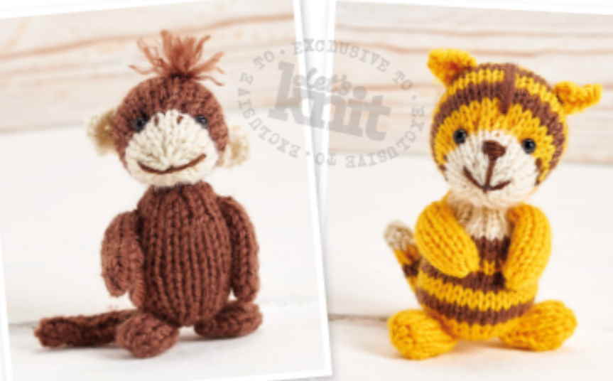 free monkey knitting patterns Archives - Knitting Bee (9 free knitting  patterns)