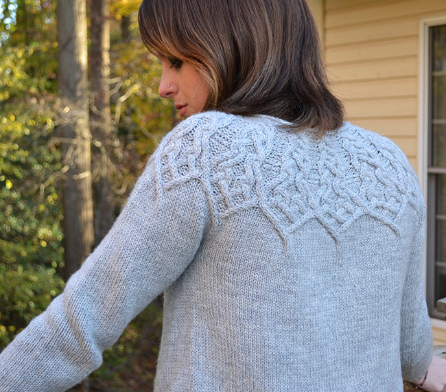 Cable Cardigan Free Knitting Pattern for Ladies