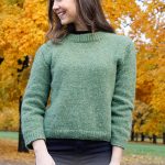 Free Knit Pattern for Easy Serene Forest Sweater