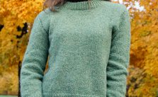 Free Knit Pattern for Easy Serene Forest Sweater