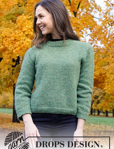 Free Knit Pattern for Easy Serene Forest Sweater