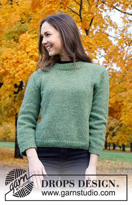 Free Knit Pattern for Easy Serene Forest Sweater