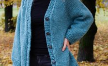 Free Knit Pattern for Raglan V-neck Sweater