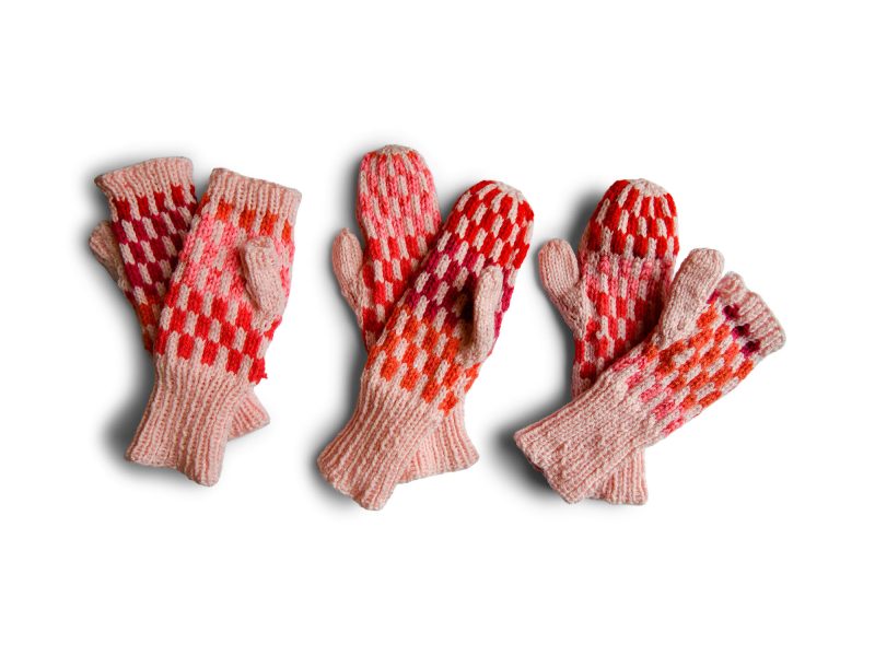 Free Knitting Pattern for a 3 in 1 Hand Warmer