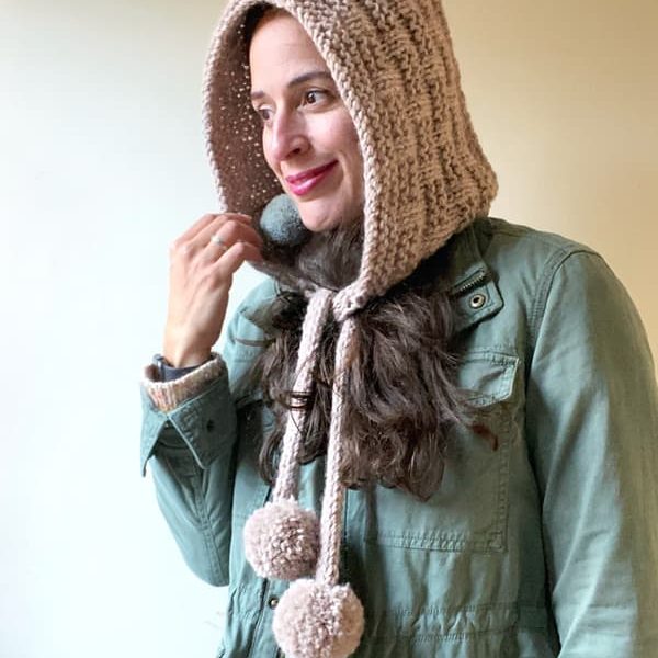 Free Knitting Pattern for a Hood Hat