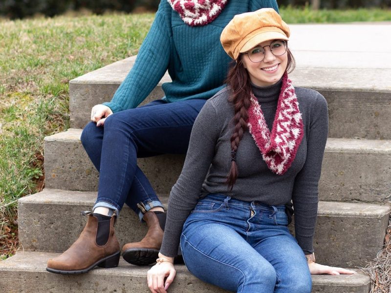 Free Knitting Pattern for a Mirror Image Cowl