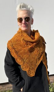 Free Knitting Pattern for an Asymmetrical Triangle Shawl