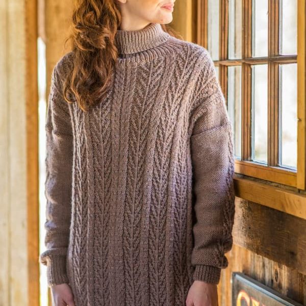 Free Knitting Pattern for the Wyatt Turtleneck Sweater