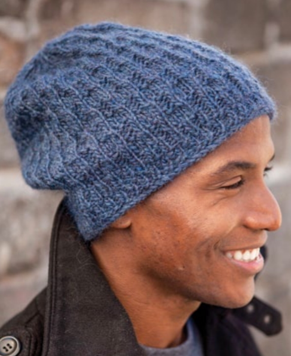 Free knitting pattern for mens slouchy hat