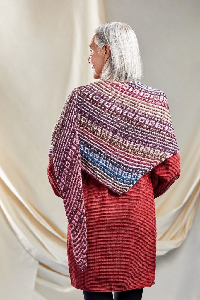 Turkish Delight Colorwork Shawl Free Knitting Pattern