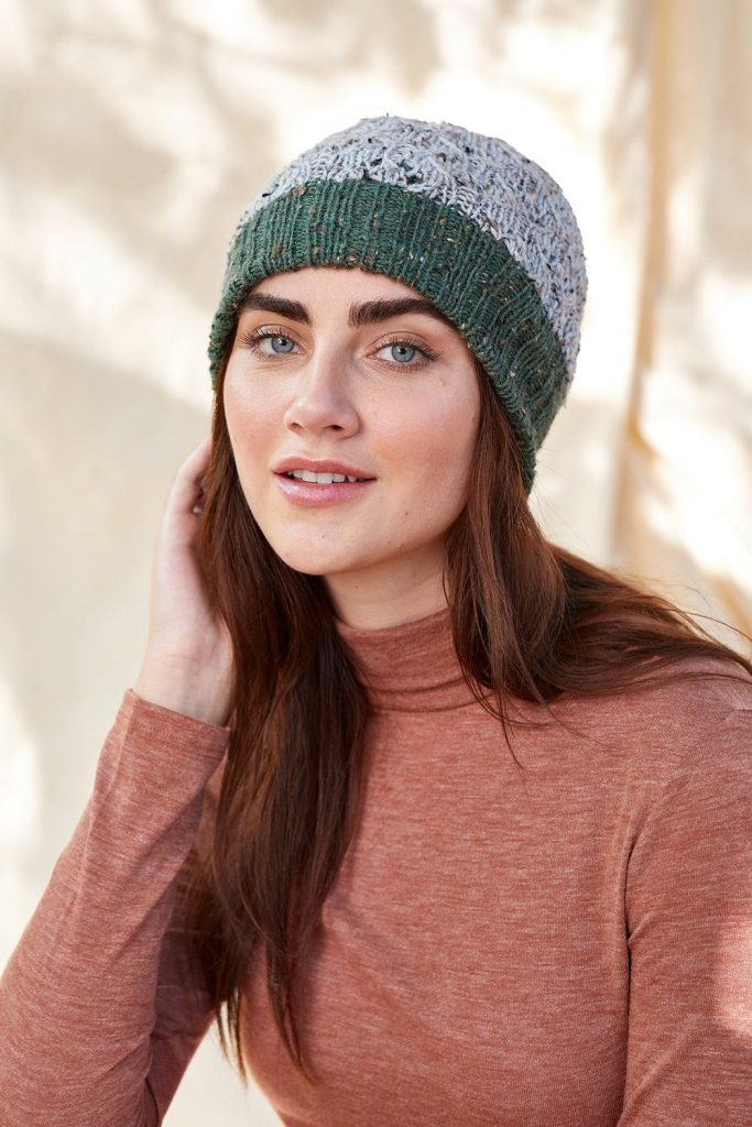 moor hat beanie free knitting pattern for women