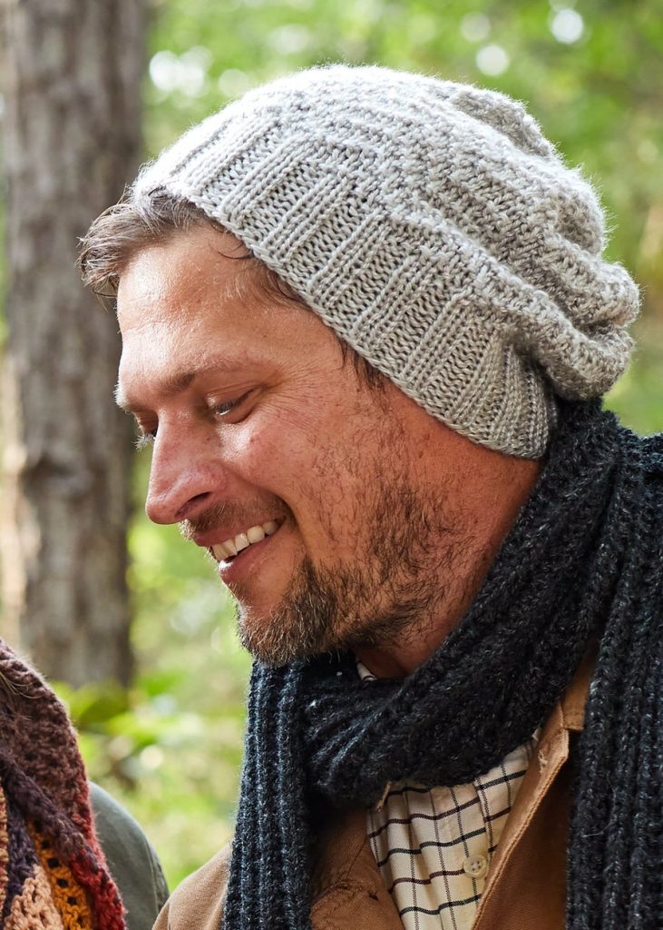 free slouchy hat knitting pattern for men 