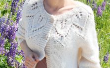 Free Knit Pattern for a Leaf Ring Cardigan & Sweater