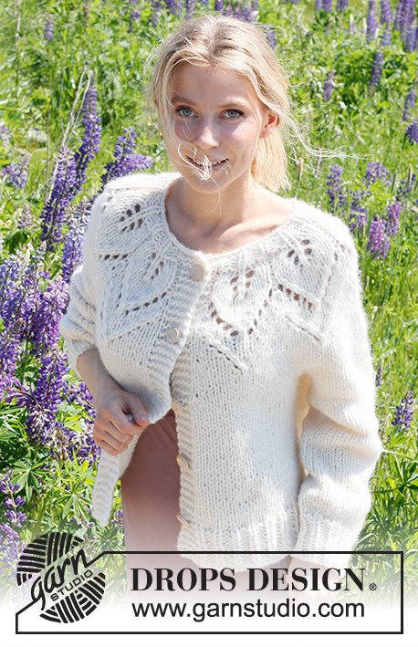 Free Knit Pattern for a Leaf Ring Cardigan & Sweater