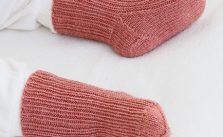 Free Knitting Pattern for Rosy Cheeks Socks for Babies and Kids