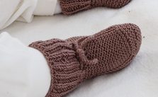 Knitted Baby Slippers Free Pattern