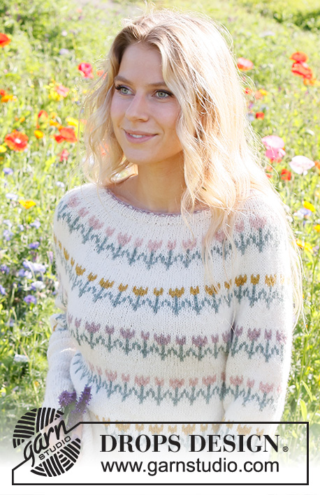 Spring Parade sweater Free Knit Pattern