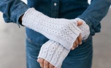 Warm Hearts Fingerless Mitts Free Knit Pattern