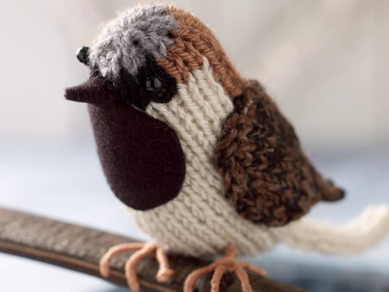 Free Bird Knitting Pattern for a Sparrow Bird