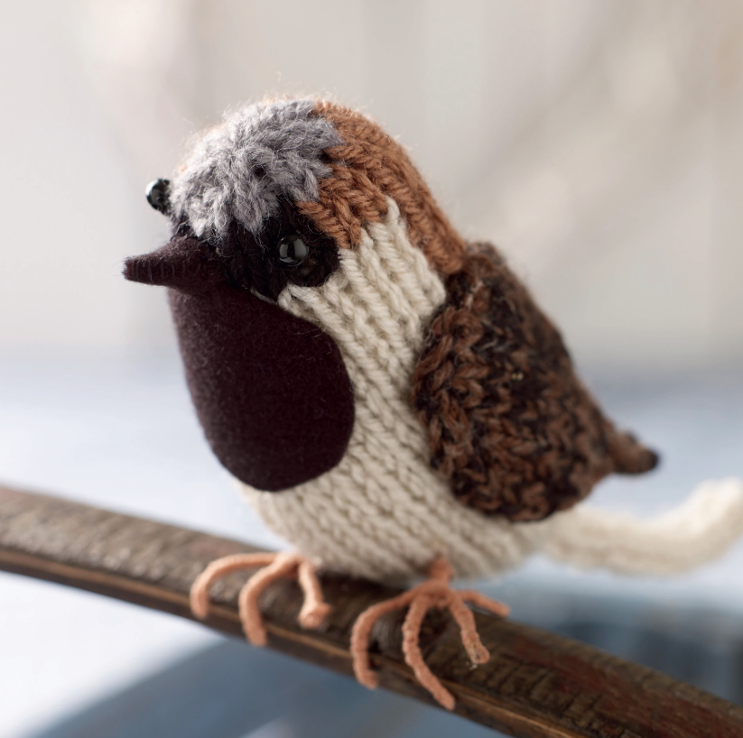 Free Bird Knitting Pattern for a Sparrow Bird