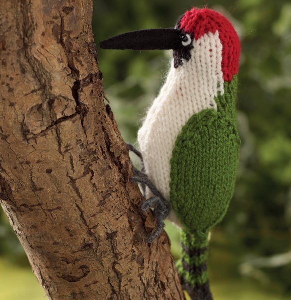 Free Bird Knitting Pattern for a Woodpecker