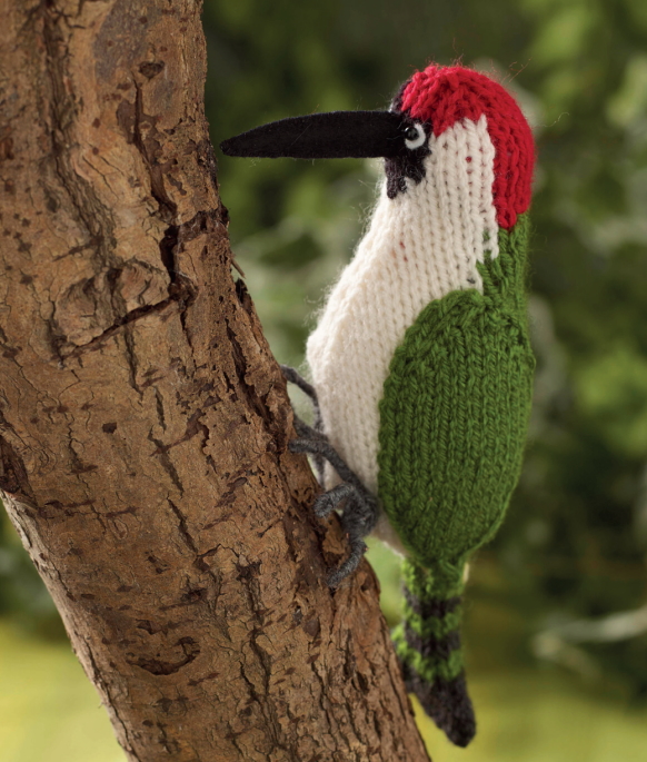 Free Bird Knitting Pattern for a Woodpecker