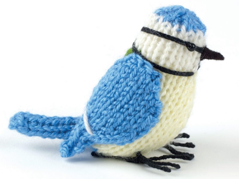Free Knitting Pattern for a Blue Tit Bird
