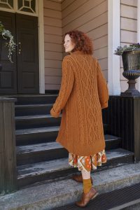 Free Knitting Pattern for a Long Juurakko Cardigan