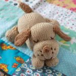 Free Knitting Pattern for a Sleepy Dog