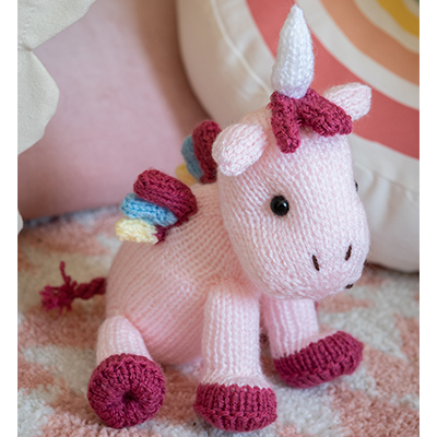 Free Knitting Pattern for an Amigurumi Unicorn