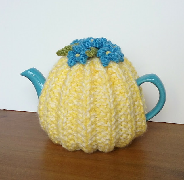 easy rib 1 cup tea cosy knit pattern