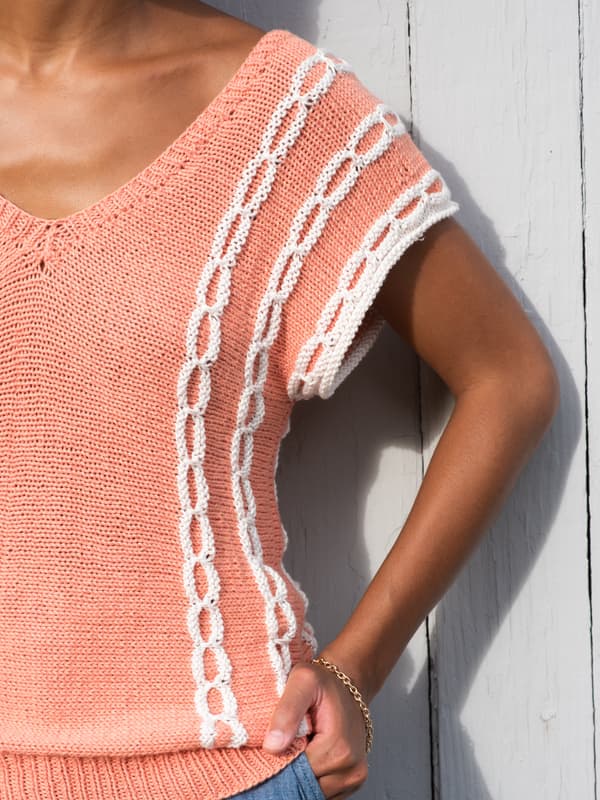Free knitting pattern for a summer top 2022