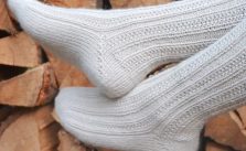 Free Knitting Pattern for High Boot Socks