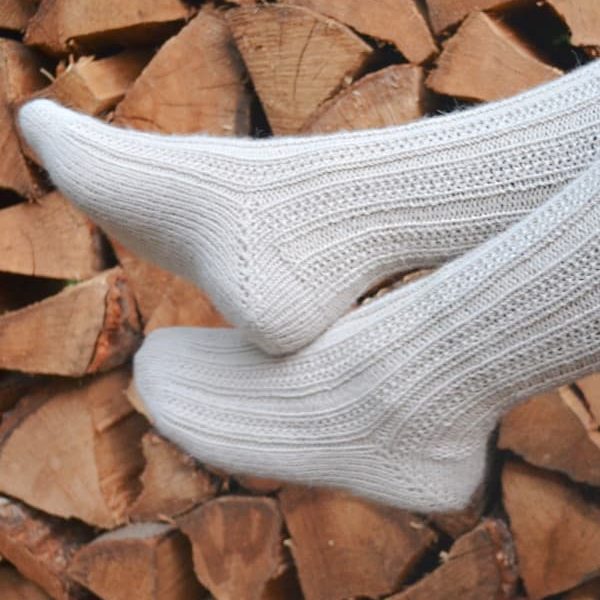 Free Knitting Pattern for High Boot Socks