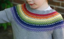 Free Knitting Pattern for Kaleidoscope a Kids Sweater