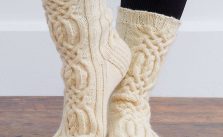 Free Knitting Pattern for Patons Cables and Ribs Socks
